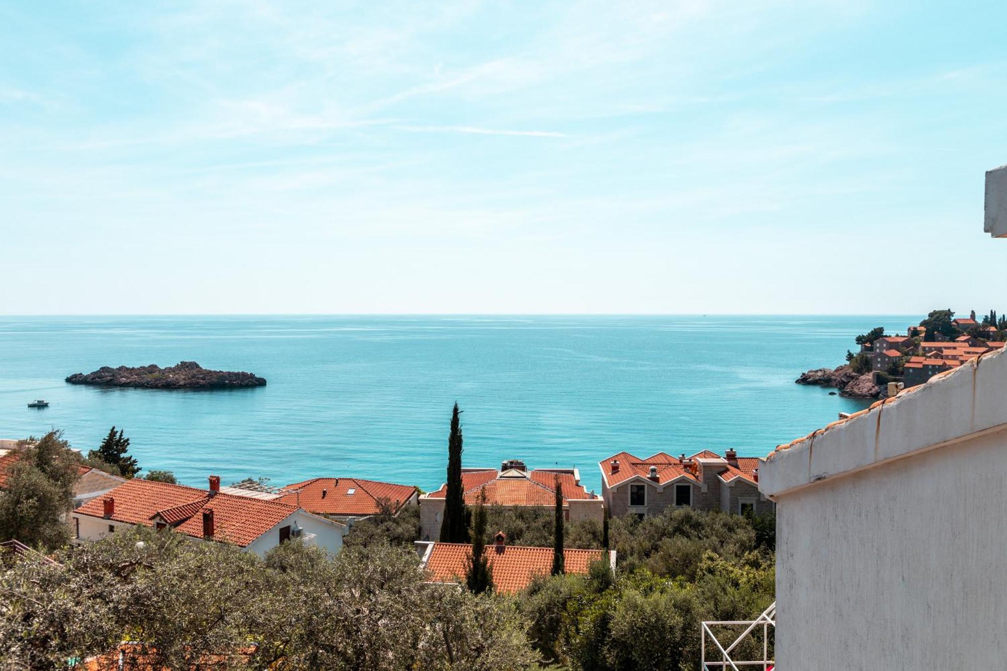 Sun Rose Apartments Sveti Stefan Δωμάτιο φωτογραφία